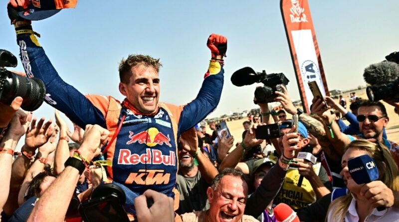 Luciano Benavides wins Dakar bike title by two seconds