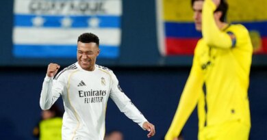 Mbappe’s brace at Villarreal sends Real Madrid to top of La Liga
