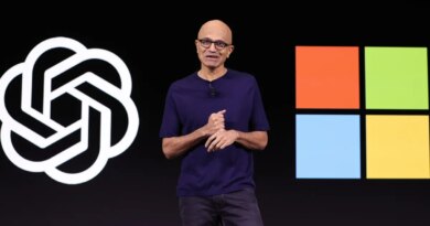 Microsoft CEO Satya Nadella speaks during the OpenAI DevDay event on November 06, 2023 in San Francisco