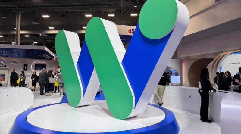 Waymo "W" display at CES 2026