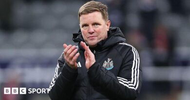 Newcastle United head coach Eddie Howe after his side's win against PSV Eindhoven at St James' Park on 21 January, 2026