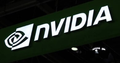 the NVIDIA booth at the 3rd China International Supply Chain Expo in Beijing, China, on July 20, 2025
