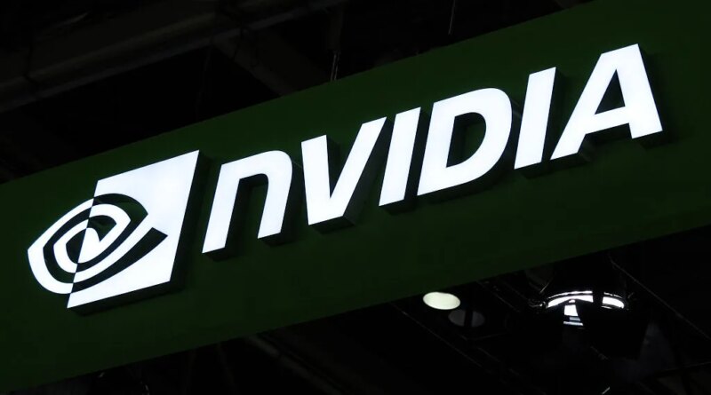 the NVIDIA booth at the 3rd China International Supply Chain Expo in Beijing, China, on July 20, 2025