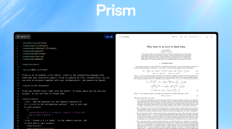 OpenAI launches Prism, a new AI workspace for scientists | TechCrunch