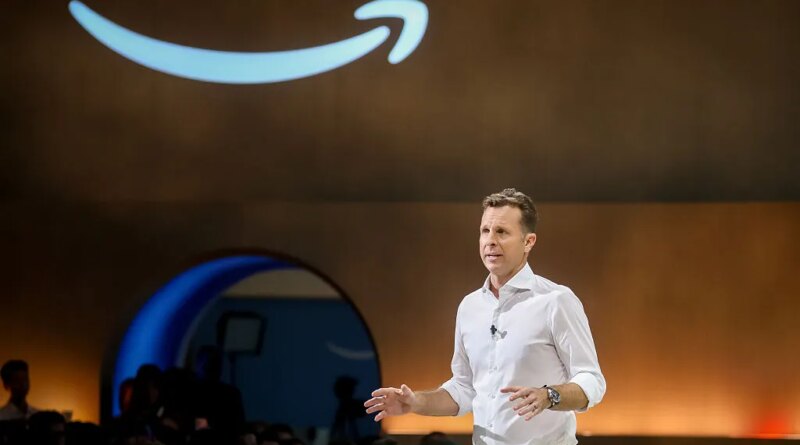 Jamie Siminoff, vice president overseeing Ring, Blink, Key, and Sidewalk at Amazon.com Inc., speaks during Amazon's product event in New York, US, on Tuesday, Sept. 30, 2025.