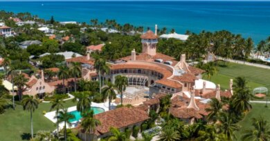 An aerial view of former President Donald Trump's sprawling beachside Mar-a-Lago club in Palm Beach, Fla., on Aug. 31, 2022.