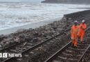 Storm Ingrid damage forces closure of Devon railway line