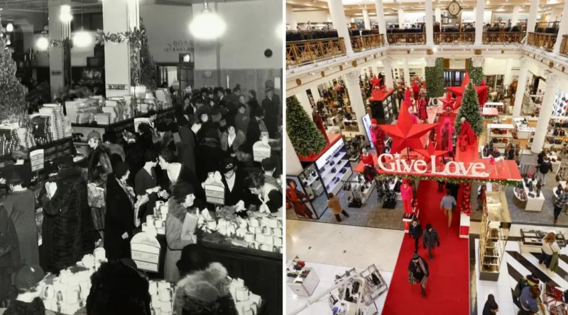 THEN AND NOW: Vintage photos show how department stores have changed