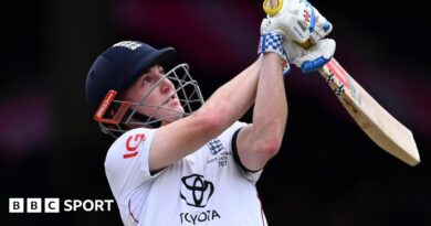 Harry Brook plays a big shot