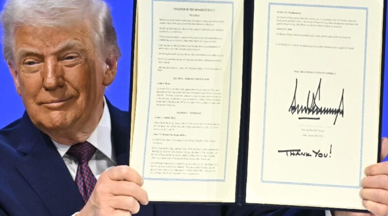 Trump unveils Board of Peace, 'New Gaza' plans at Davos