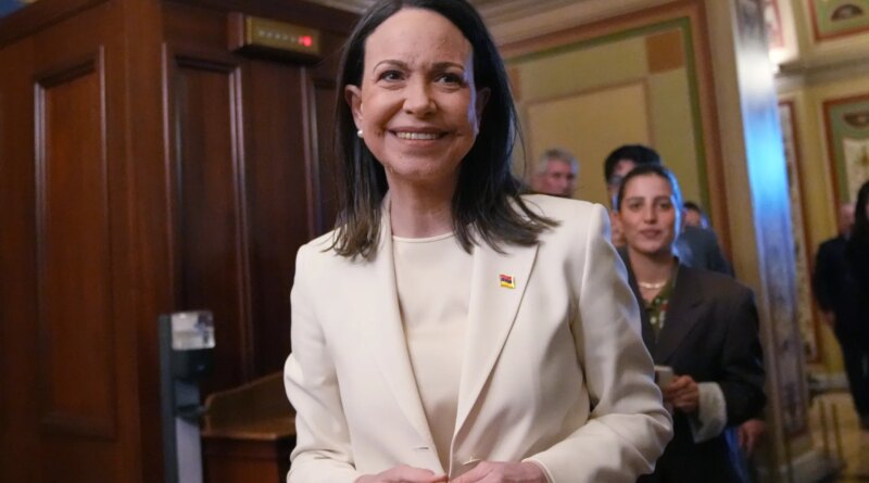 Trump welcomes Venezuela’s Maria Corina Machado in closed-door meeting