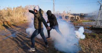 Turkey probing flag burning at protests along Syrian border