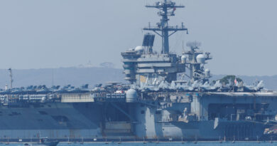 US aircraft carrier enters Middle East region, officials say