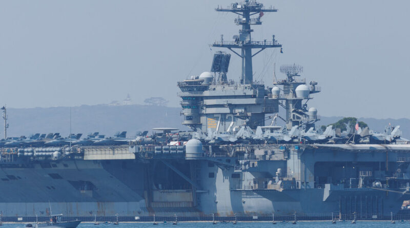 US aircraft carrier enters Middle East region, officials say