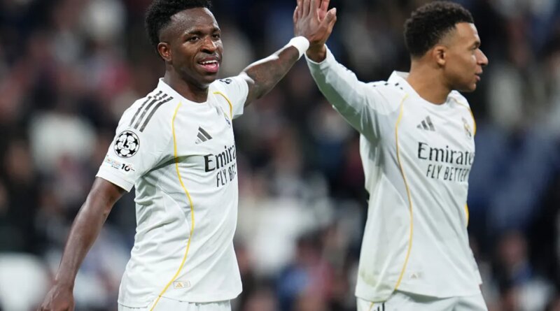 Vinicius defies boos with star turn in Real Madrid’s 6-1 UCL rout of Monaco