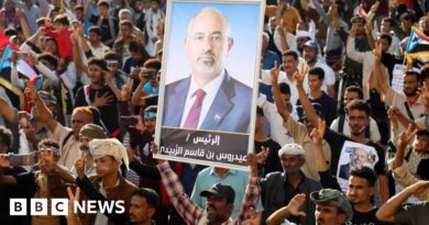 Yemen separatist leader accused of treason as Saudis strike forces