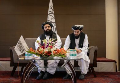 NEW DELHI, INDIA - OCTOBER 12: Afghanistan's Taliban Foreign Minister, Amir Khan Muttaqi, adresses media at a press conference on October 12, 2025 in New Delhi, India. During Muttaqi's media interaction earlier this week, the Taliban leader had come under fire for discriminatory behaviour for “not allowing” women journalists. (Photo by Elke Scholiers/Getty Images)