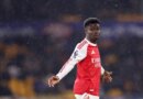 WOLVERHAMPTON, ENGLAND - FEBRUARY 18: Bukayo Saka of Arsenal during the Premier League match between Wolverhampton Wanderers and Arsenal at Molineux on February 18, 2026 in Wolverhampton, England. (Photo by Carl Recine/Getty Images)