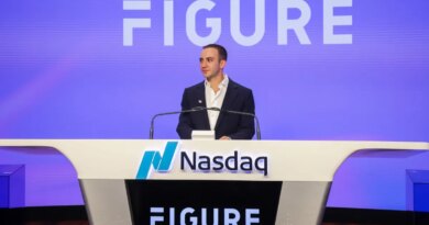 Michael Tannenbaum, chief executive officer of Figure Technology Solutions Inc., during the company's initial public offering at the Nasdaq MarketSite during the in New York, US, on Thursday, Sept. 11, 2025.