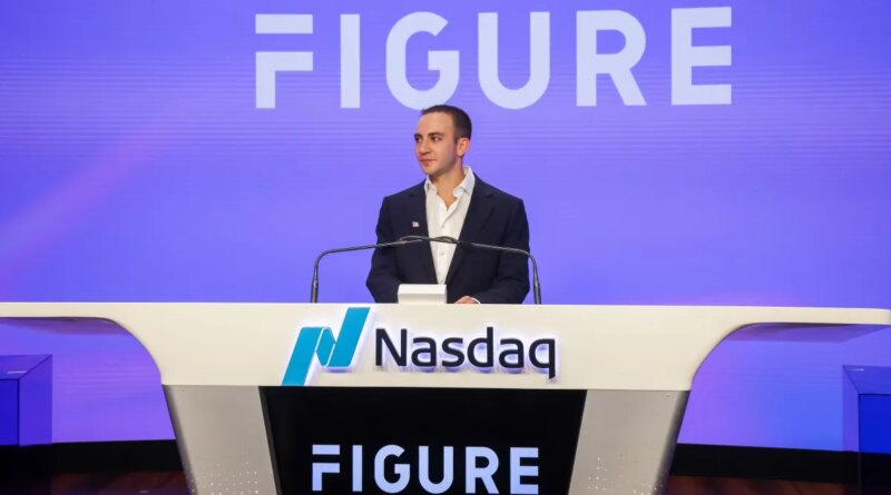 Michael Tannenbaum, chief executive officer of Figure Technology Solutions Inc., during the company's initial public offering at the Nasdaq MarketSite during the in New York, US, on Thursday, Sept. 11, 2025.