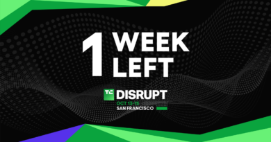 TechCrunch Disrupt 2026 1 week left
