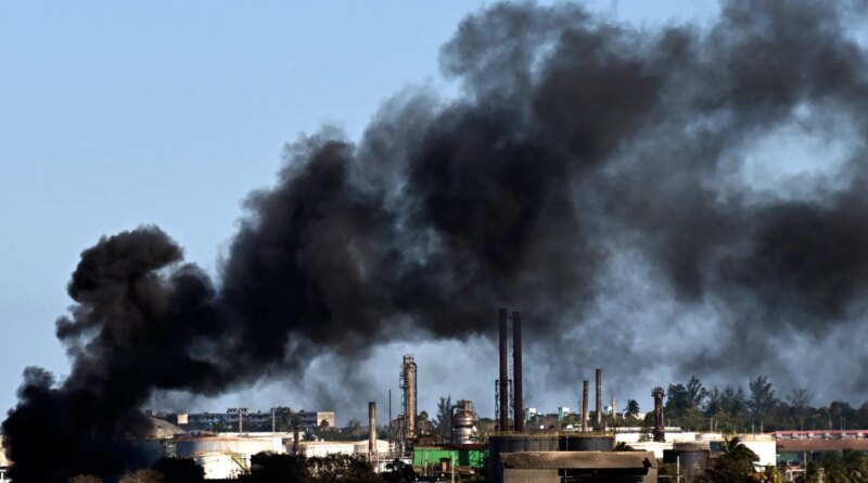 Fire at Havana oil refinery as Cuba’s fuel crisis deepens