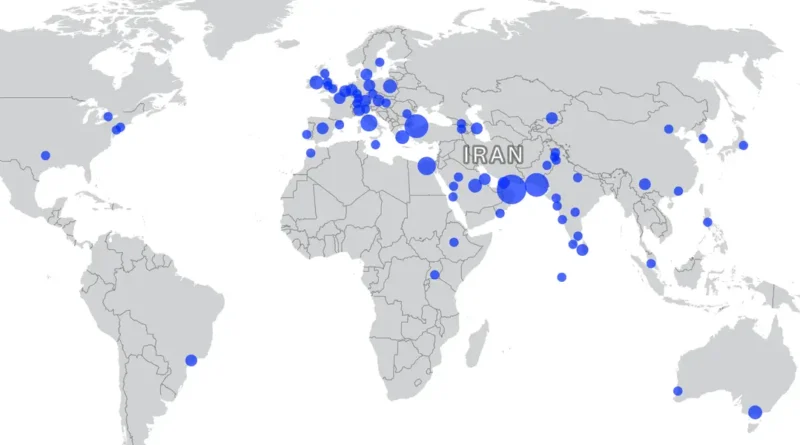 Flight diversion map: See where flights are getting rerouted to in the aftermath of the attacks on Iran