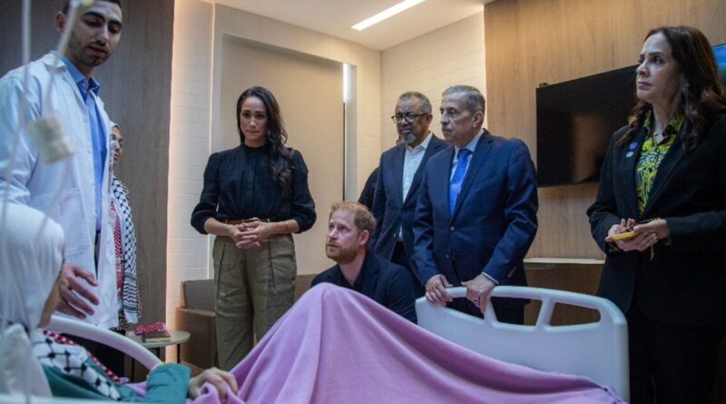 Harry and Meghan meet Syrian refugees, Palestinian children in Jordan