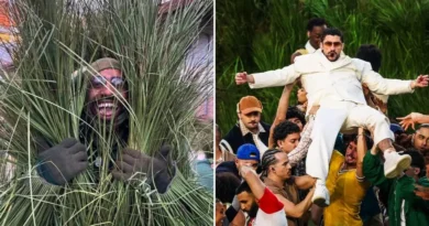 I flew across the country to be dancing grass at Bad Bunny's Super Bowl halftime show