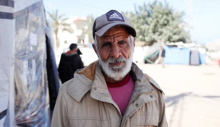 Awad al-Ghoul, displaced from Rafah in southern Gaza a year and a half ago to the al-Zawayda area in the Gaza Strip, sees the