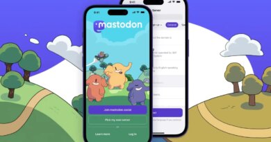Mastodon displayed on smartphone screens