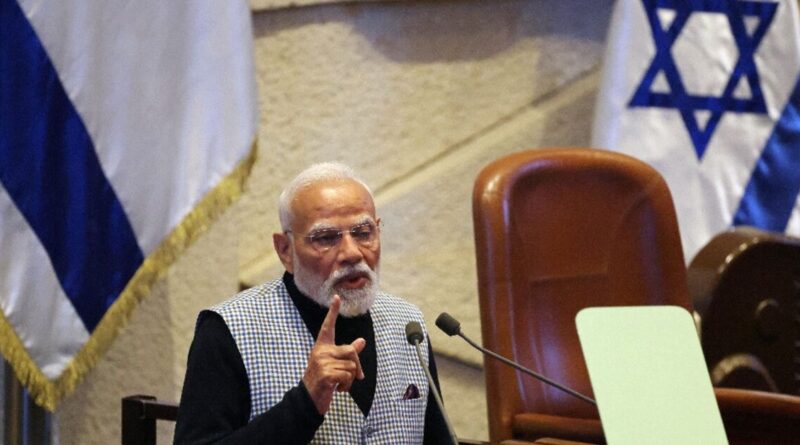 Modi says India stands 'firmly' with Israel during visit