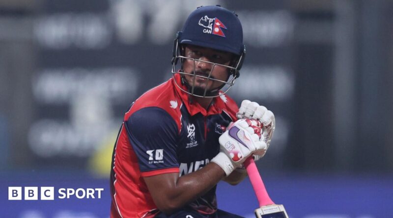 Nepal's players do a lap of honour
