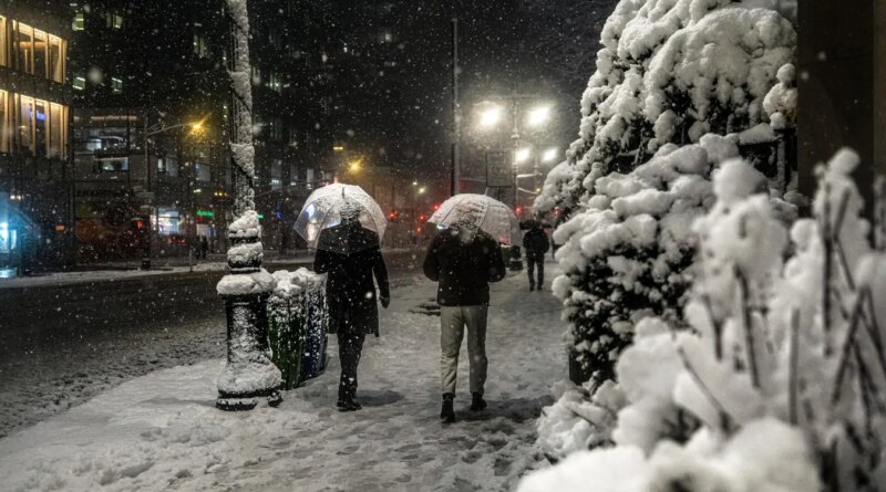 New York Hit By 7 Inches Of Snow As Northeast Blizzard Is Set To Intensify