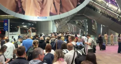 Passengers evacuated from Dubai International Airport after suspected air strike damages terminal
