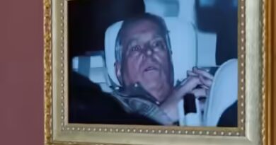 ‘He’s sweating now’: Activists hang ex-prince Andrew arrest photo inside France's Louvre Museum