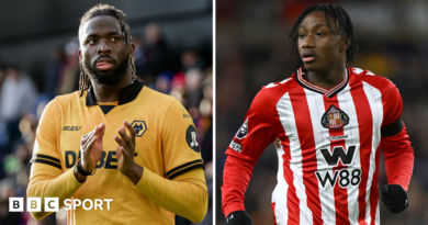 A split picture of Tolu Arokodare and Romaine Mundle