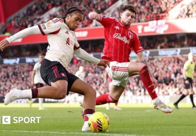 Rio Ngumoha takes on his man