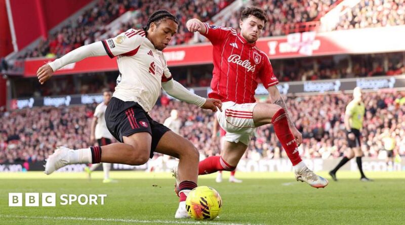 Rio Ngumoha takes on his man