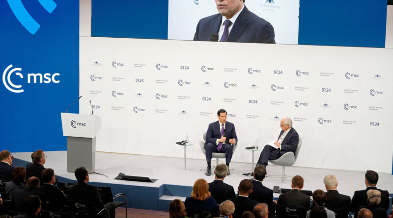 Rubio casts US, the 'child of Europe', as critical friend to allies