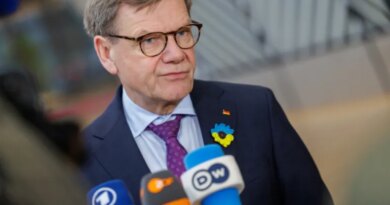 epa12770820 German Minister of Foreign Affairs Johann Wadephul speaks to the press at the start of a Foreign Affairs Council in Brussels, Belgium, 23 February 2026. EU foreign affairs chiefs will hold a discussion with the Minister of Foreign Affairs of Ukraine Andrii Sybiha - who will participate via VTC - and wiill also meet with the High Representative for Gaza, Nickolay Mladenov. EPA/OLIVIER MATTHYS