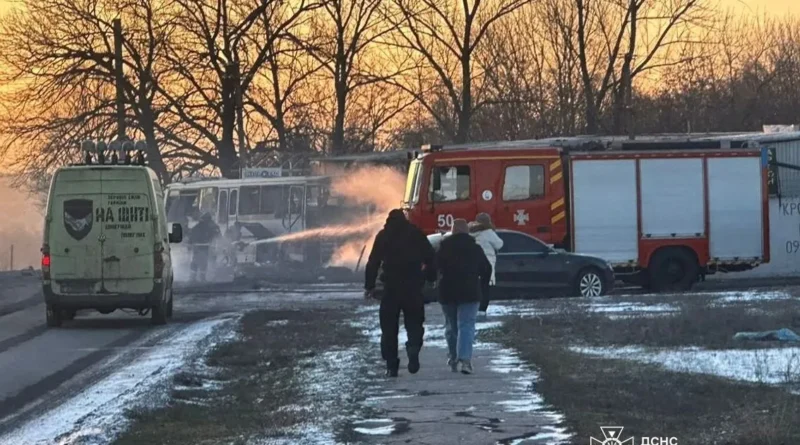 Russian drone attack on bus in Ukraine kills at least 12