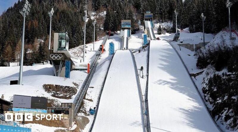 The Milan-Cortina Olympic ski jump