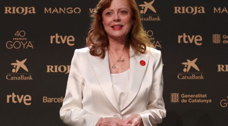 Susan Sarandon praises Spain’s stance on Gaza