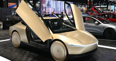 Tesla says the first Cybercab just rolled off the production line at Gigafactory Texas