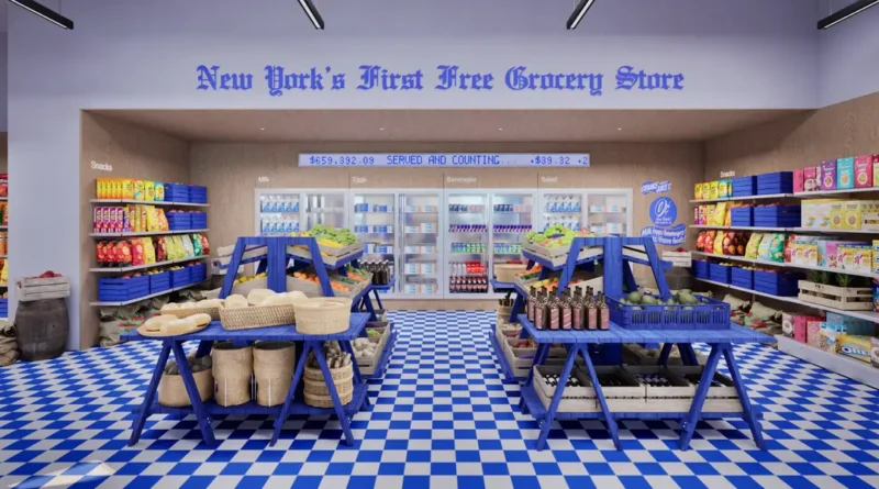 The dueling 'free grocery' stunts from Polymarket and Kalshi in NYC
