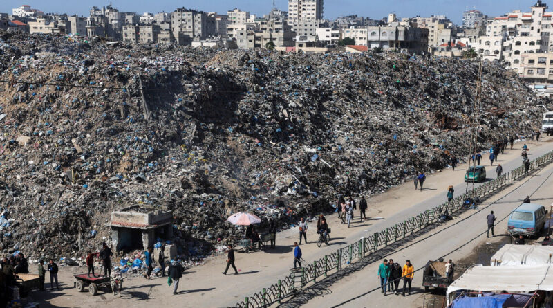 UN agency begins clearing huge Gaza City waste dump as health risks mount