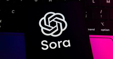 The Sora logo displays on a smartphone screen