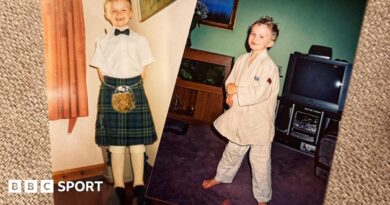 Bruce Mouat as a 10-year-old