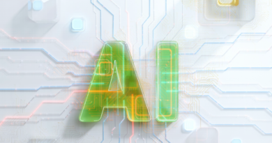 the letters "AI" in AI concept illustration